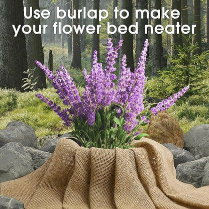 Burlap Fabric - Garden Burlap Fabric Roll Natural Jute Outdoor Fabric Burlap - Image 6