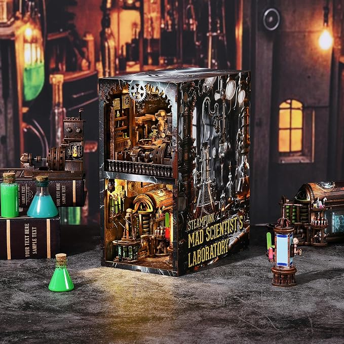 Book Nook Kit, Steampunk DIY Booknook Kits - Image 2