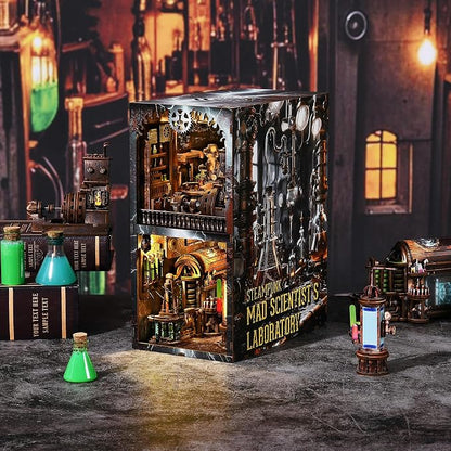 Book Nook Kit, Steampunk DIY Booknook Kits - Image 2