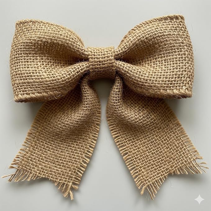 3 Pack Burlap Garland and Wreath Ribbon Wide 5" x 15 Yards Natural Jute 5 Inch - Image 2