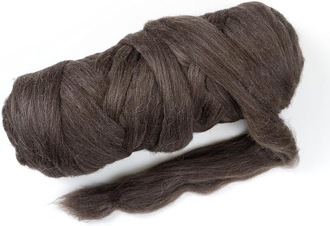 Natural Wool Bulk roving, 4 lb. Best Wool by Kondoosnaturalfibers