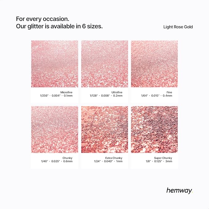 Hemway Polyurethane & Epoxy Resin Glitter 100g / 3.5oz Metallic Crystal Flake - Image 3