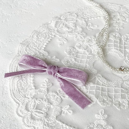 Vintage Lavender Velvet Ribbon, 3/8 Inch X 25Yd - Image 5