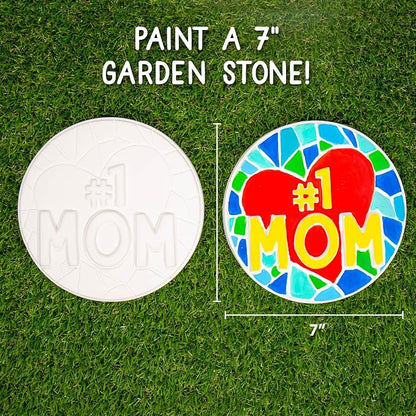 Creative Roots Paint Your Own #1 MOM Stepping Stone, Craft Kits - Image 5