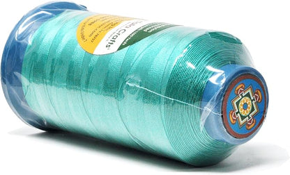 Mandala Crafts Bonded Nylon Thread Turquoise Heavy Duty Sewing Threads - Image 3