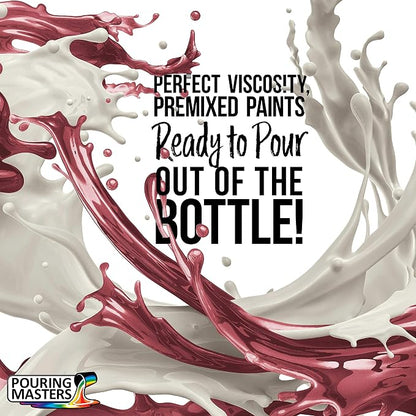Pouring Masters Strawberry Red Metallic Pearl Ready to Pour Acrylic Pouring - Image 2