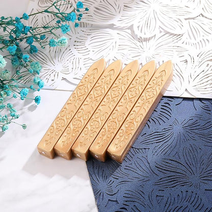 Yoption 5 Pcs Metallic Light Gold Sealing Wax Sticks - Image 5