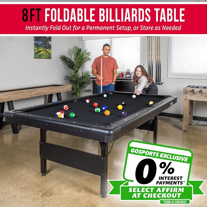 GoSports 6, or 8 ft Billiards Tables - Image 2
