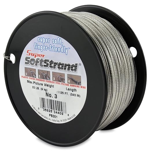 Super Softstrand, Vinyl-Coated Stranded Stainless Steel Picture Wrapping Wire by WCS
