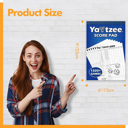 Gethelud 110 Sheets Score Pad for Yahtzee, 220 Tear-Off Pages Score Pad Large - Image 2