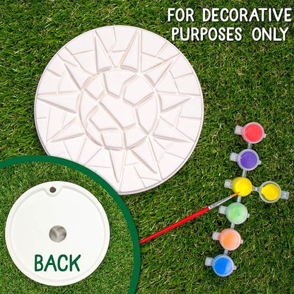 Creative Roots Mosaic Sun Stepping Stone Kit, Includes 7-Inch Ceramic Stepping - Image 2
