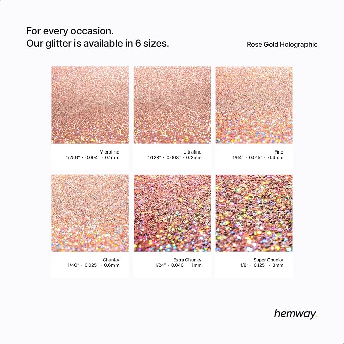 Hemway Polyurethane & Epoxy Resin Glitter 100g / 3.5oz Metallic Crystal Flake - Image 3