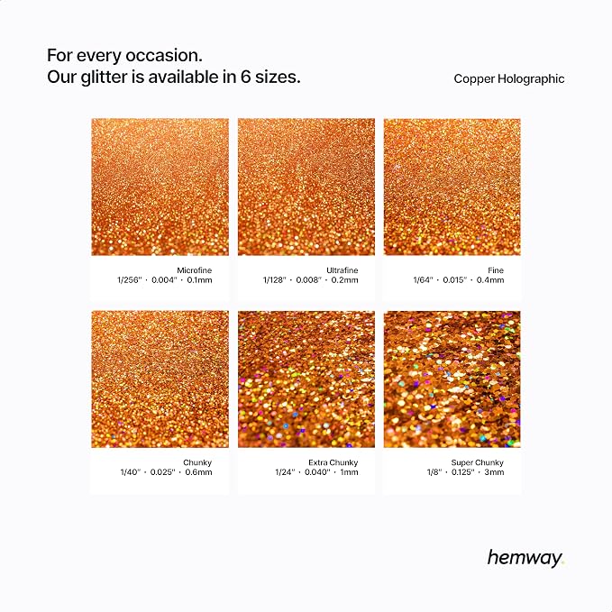 Hemway Polyurethane & Epoxy Resin Glitter 100g / 3.5oz Metallic Crystal Flake - Image 3