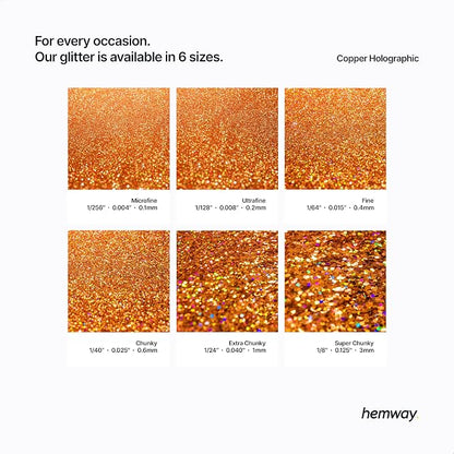 Hemway Polyurethane & Epoxy Resin Glitter 100g / 3.5oz Metallic Crystal Flake - Image 3