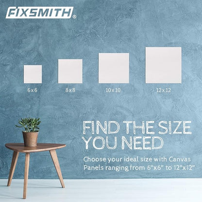 FIXSMITH Canvas Boards for Painting 10x10 Inch, Super Value 24 Pack Paint - Image 7