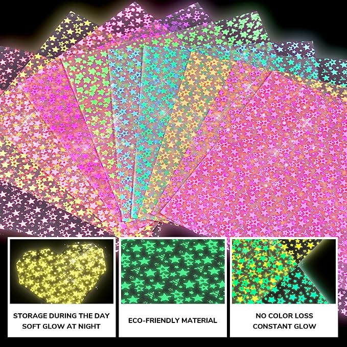 Joycat Pastel Glow in The Dark Origami Paper - Image 4