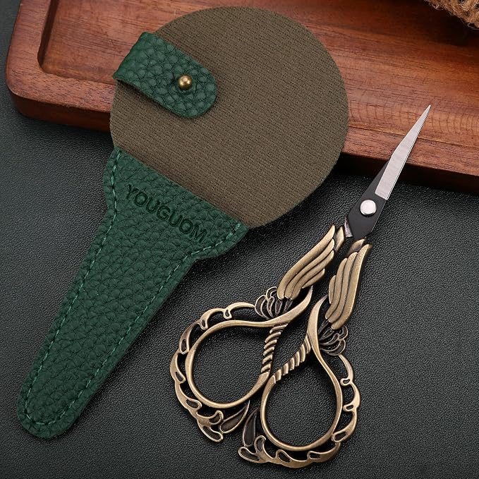 Sharp Detail Scissors with Case Embroidery Crafting Sewing Scissor - Image 2