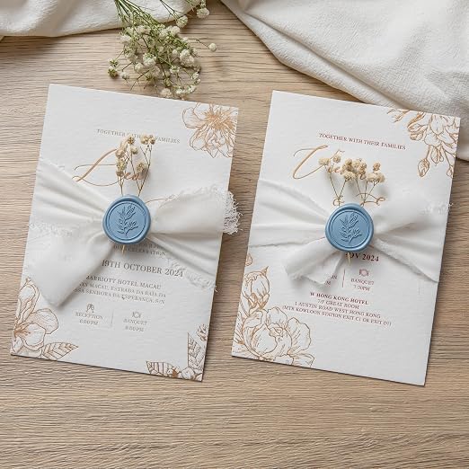PONATIA Dusty Blue Wax Seal Stickers - Image 6