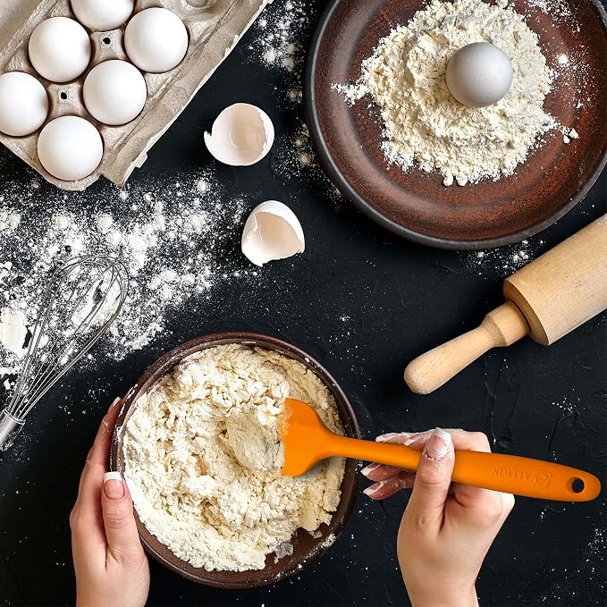 Silicone Spatula 3-piece Set, Ergonomic Handle High Heat-Resistant Spatulas - Image 5
