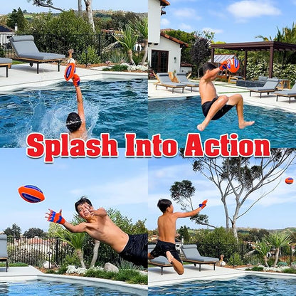 Funwares CatchMaster Water Football Set – Lightweight, Double-Laced Ball + 2 - Image 6