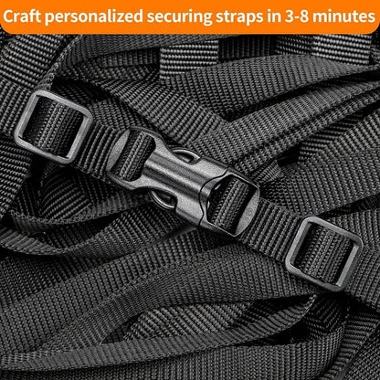 5/8" Buckle and Strap Set: 6 Yards of Thick Nylon Webbing, 6 Pack Quick Side - Image 2