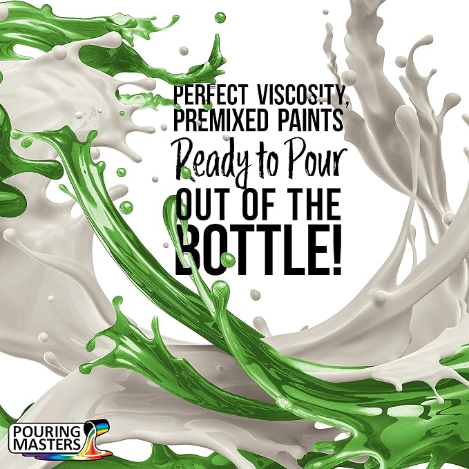 Pouring Masters Vivid Jade Metallic Pearl Ready to Pour Acrylic Pouring Paint - Image 2