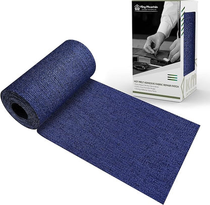 King Mountain Premium Linen Fabric Iron-on Repair Patch, Inside&Outside Fabric by ForABetterHomeLife