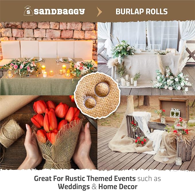 Sandbaggy Burlap Fabric Roll | 40 Inch by 300 ft | Great - Image 5