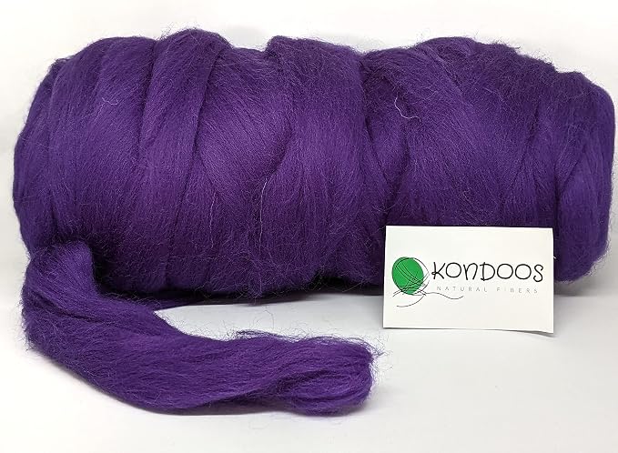Kondoos Colored Natural Wool roving, 1 lb. Best Wool - Image 5