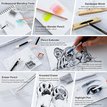 KALOUR 154PCS Artists Art Supplies - Image 7