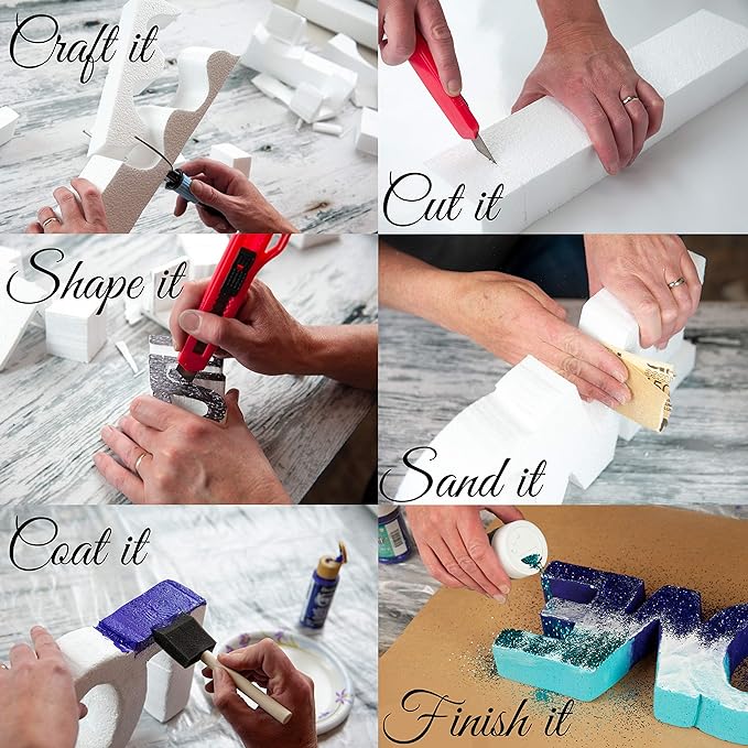 Silverlake 10x10x4 Craft Foam for Styrofoam Block Projects - Image 2
