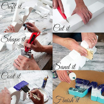 Silverlake 10x10x4 Craft Foam for Styrofoam Block Projects - Image 2