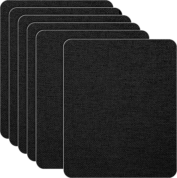 Azobur Coarse Linen Repair Patches, 6 Piece Self-Adhesive Linen Fabric Patches by Azobur
