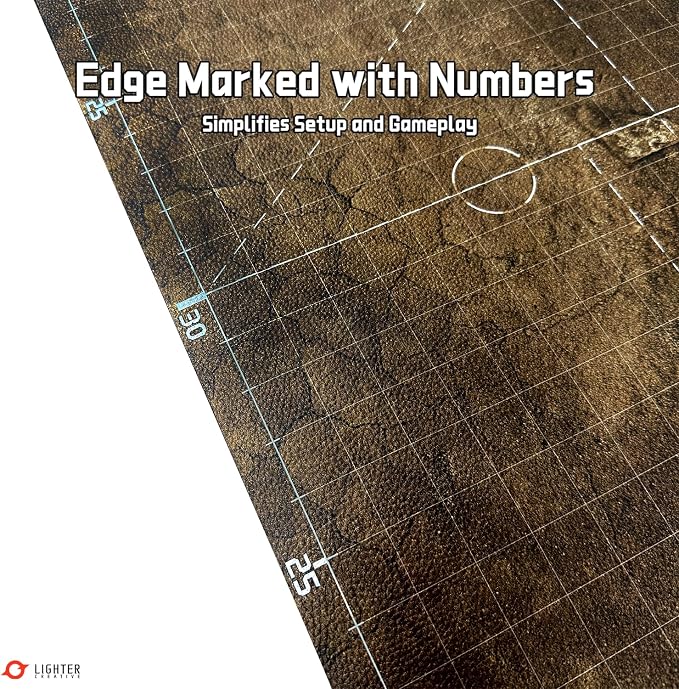 44'' x 60'' Battle Mat Gridded War-Gaming Mat - Image 3