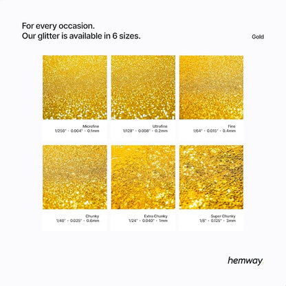 Hemway Polyurethane & Epoxy Resin Glitter 100g / 3.5oz Metallic Crystal Flake - Image 3