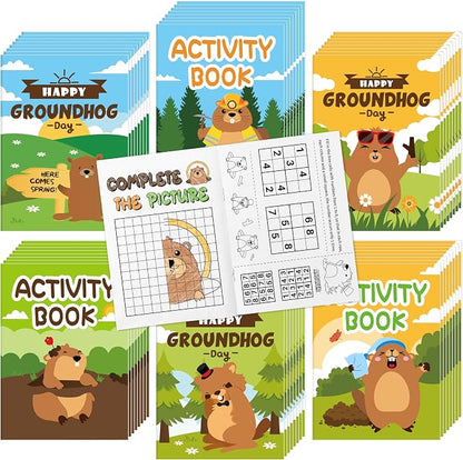 JAPBOR Groundhog Activity Coloring Book by JAPBOR