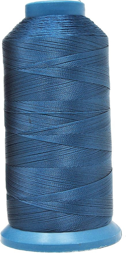 Mandala Crafts Bonded Nylon Thread Airforce Blue Heavy Duty Sewing Threads by MandalaCrafts