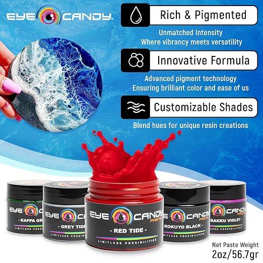 Eye Candy Red Pigment Paste Red Tide | Epoxy, Resin Art Paste | Highly - Image 2