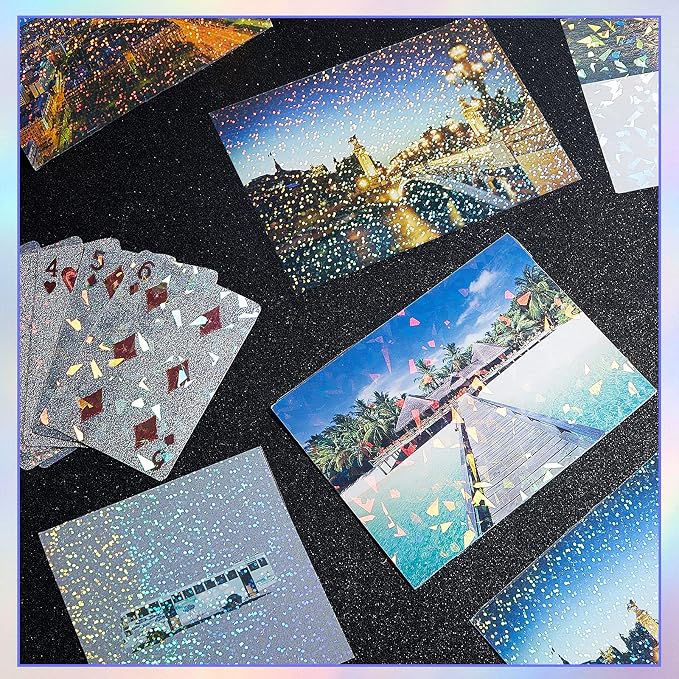 36 Sheets Holographic Sticker Paper Clear A4 Vinyl Sticker Paper Self Adhesive - Image 5