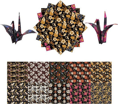 Origami Paper Kit 50 Sheets 6 Inch Square Double Sided Color 10 Vivid Colors by Bestartsuppliesforyou