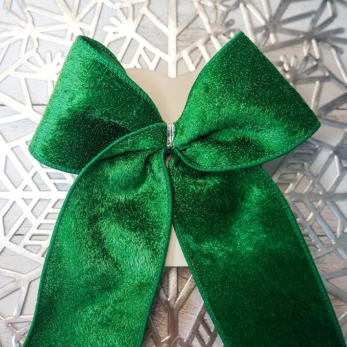 Green Velvet Ribbon 2.5 Inch x 10 Yards - Image 7