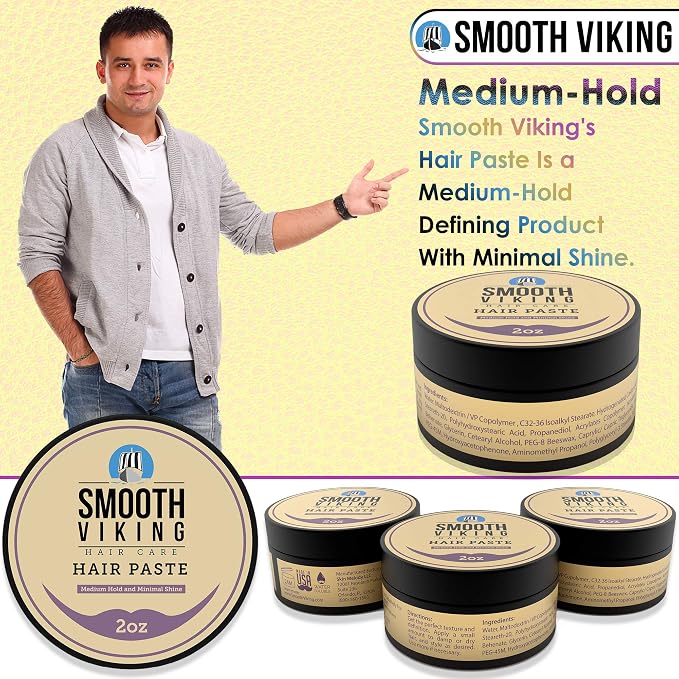 Smooth Viking Hair Paste for Men - Image 4