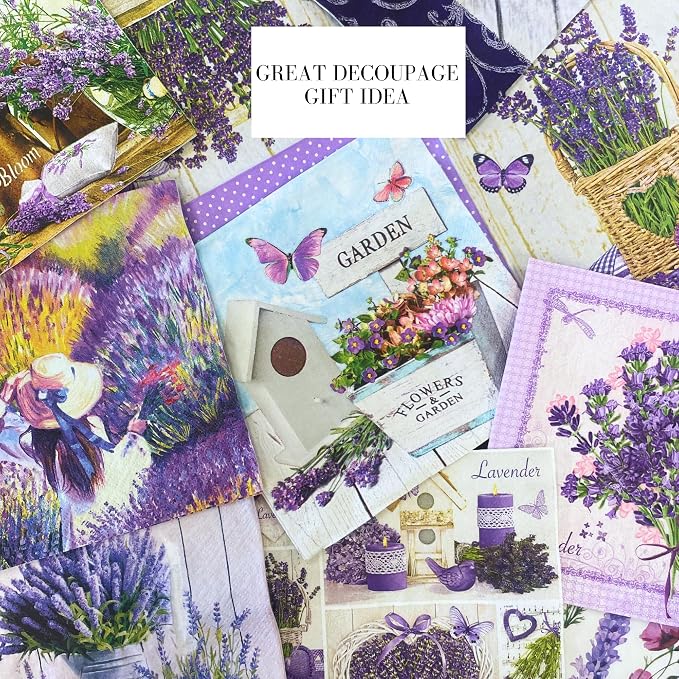 Mystery Pack Decoupage Paper Napkins, 20-ct Assorted Surprise Napkins, - Image 6