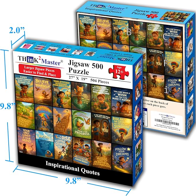 Think2Master Motivational & Inspirational Collage 500 Pieces Large Format - Image 5