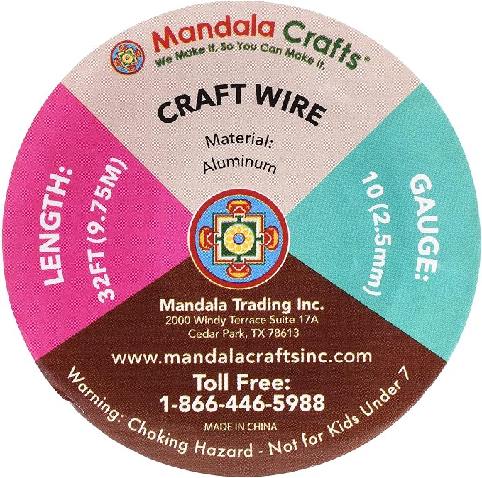 Mandala Crafts 10 Gauge Anodized Aluminum Craft Wire - Image 3