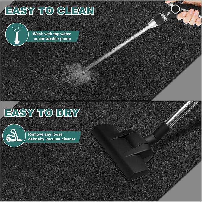 36" x 60" Oil Drip Mat for Garage Driveway, Reusable Rubber Floor Oil Spill - Image 5