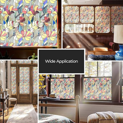 Window Privacy Film, Frosted Glass Decorative Static Cling, Removable Sun - Image 6