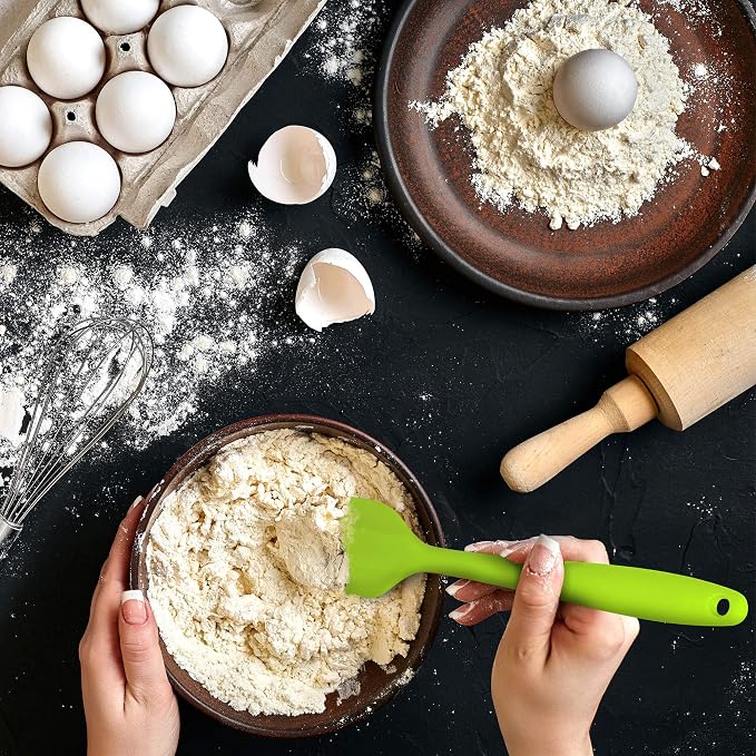 Silicone Spatula 3-piece Set, Ergonomic Handle High Heat-Resistant Spatulas - Image 5