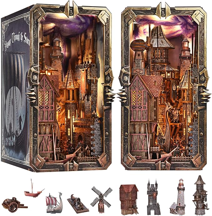 Book Nook Kit - DIY Miniature House Dollhouse Kit by Unknown