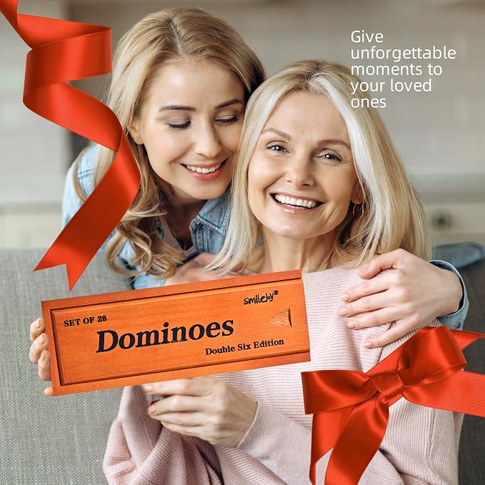 Smilejoy Dominos Set for Adults -Jumbo Size Dominoes Double Six Edition- - Image 7